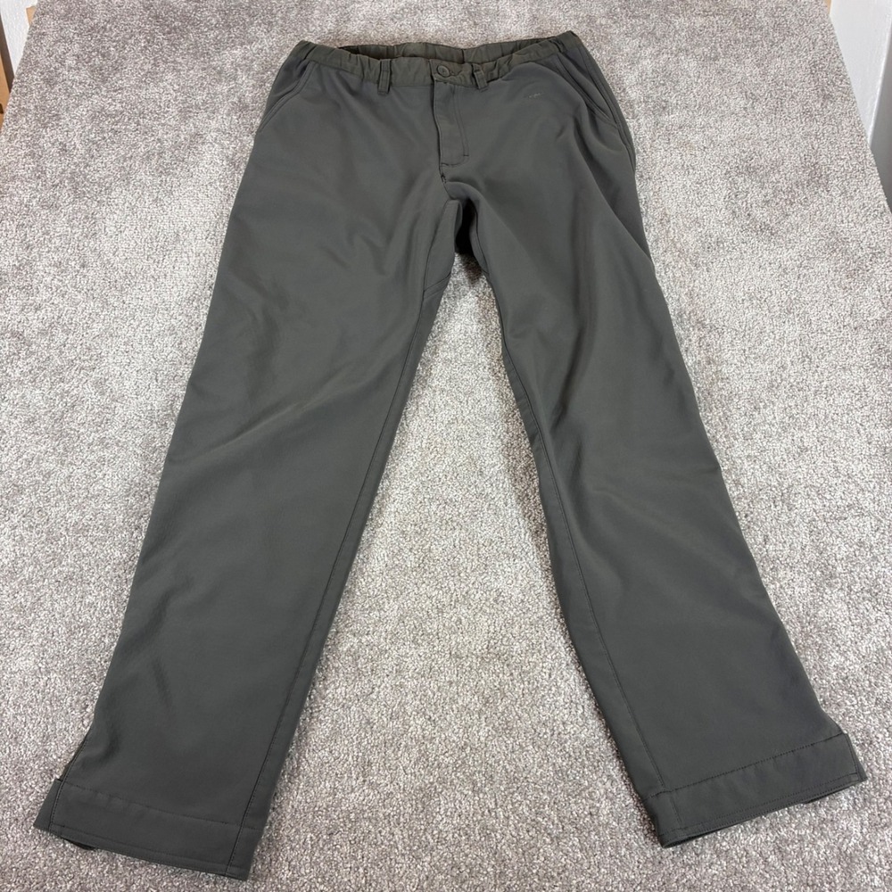 Patagonia Shelled Insulator Pants Mens Medium Softshell Fleece Lined Gray